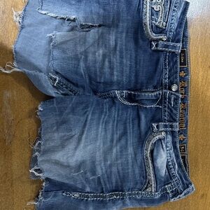 Rock Revival Blue Denim Shorts